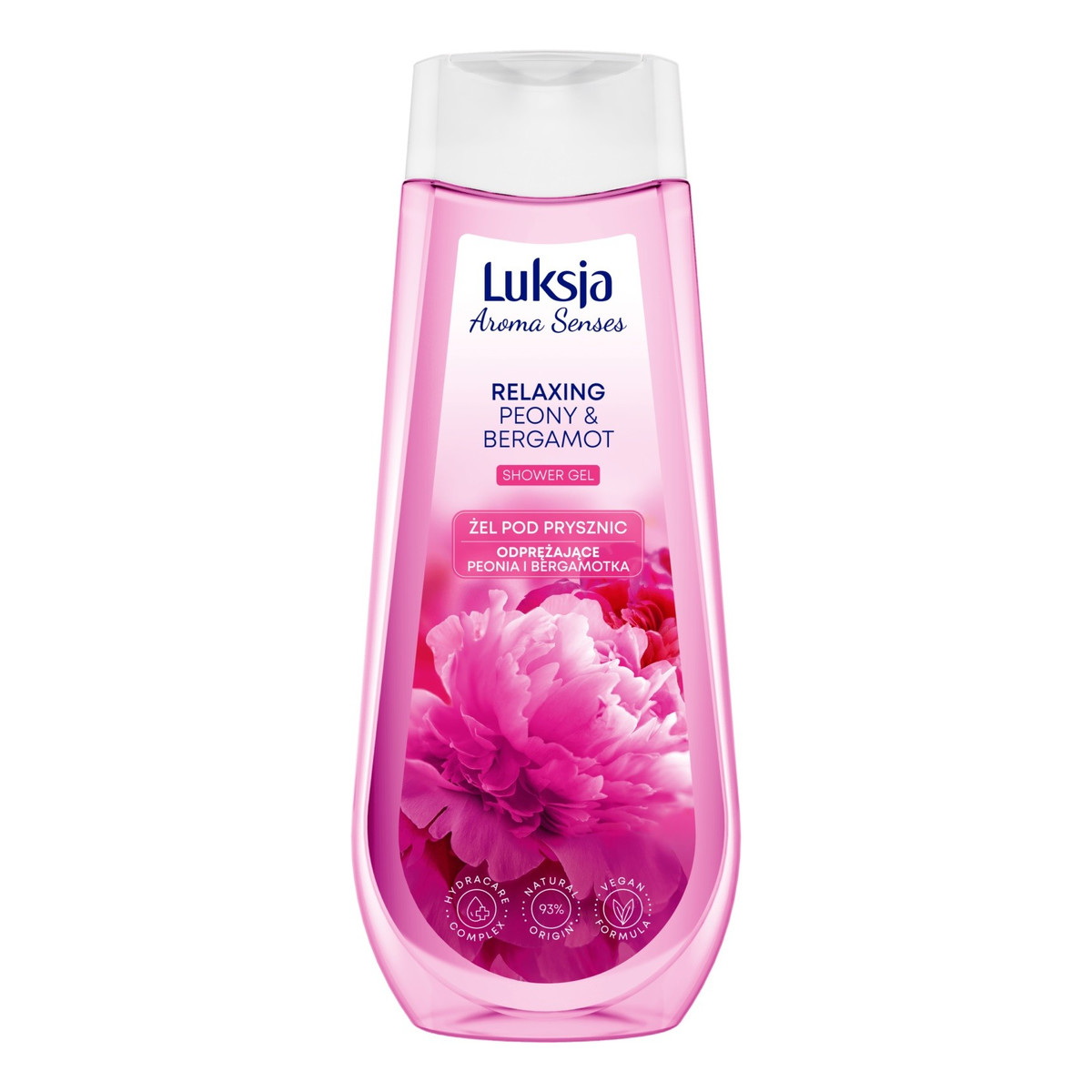 Luksja Aroma Senses Odprężający Żel pod prysznic-peonia i bergamotka 500ml