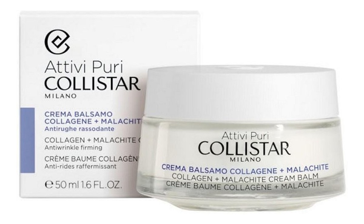 Collagen + Malachite Cream Balm Przeciwzmarszczkowy krem-balsam do twarzy z kolagenem i malachitem
