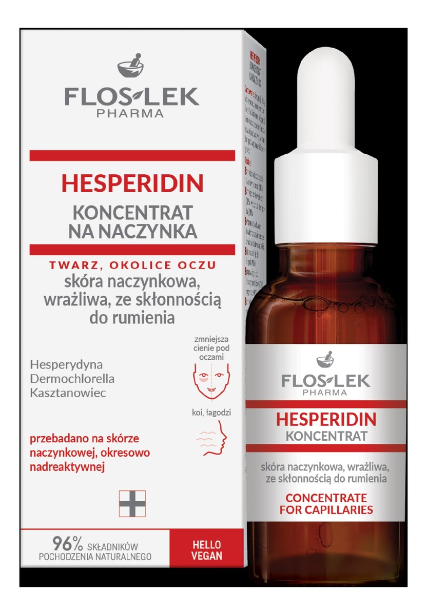 Floslek pharma hesperidin koncentrat na naczynka-skóra naczynkowa,wrażliwa ze skłonnością do rumienia