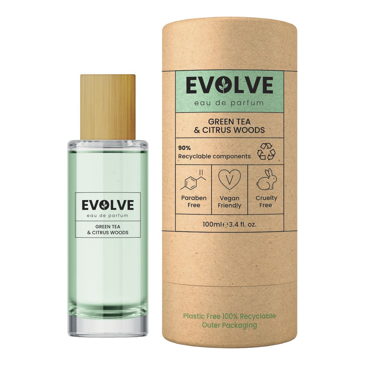 Evolve Green Tea & Citrus Woods Woda perfumowana dla kobiet 100ml