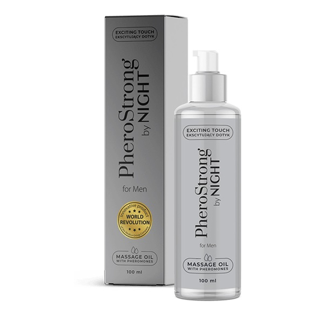 Pherostrong By Night For Men Massage Oil With Pheromones Olejek do masażu z feromonami 100ml
