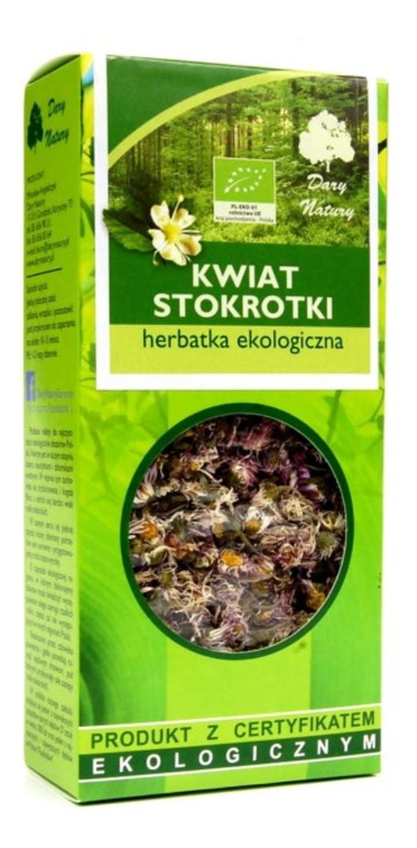 Herbatka ekologiczna stokrotka kwiat