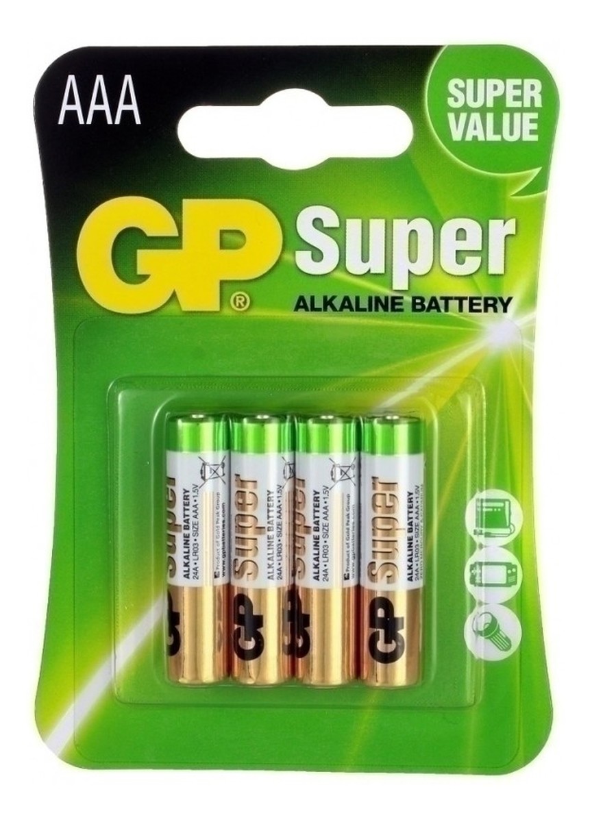 Bateria alkaliczna AAA LR03 (4)
