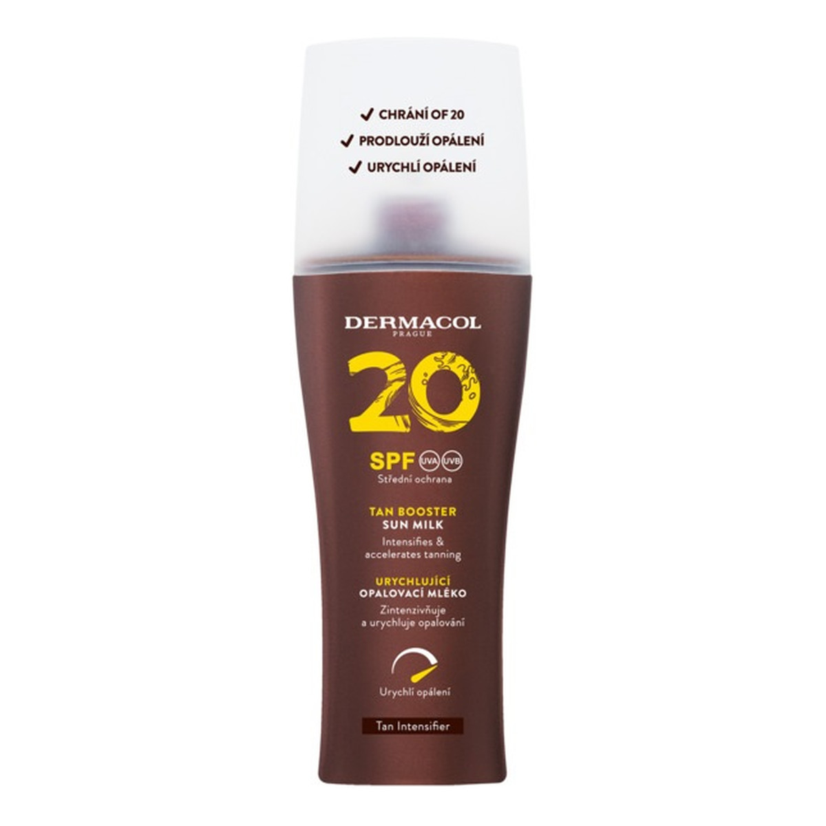 Dermacol Tan Booster Sun Milk Mleczko ochronne przyspieszające opalanie spf20 200ml