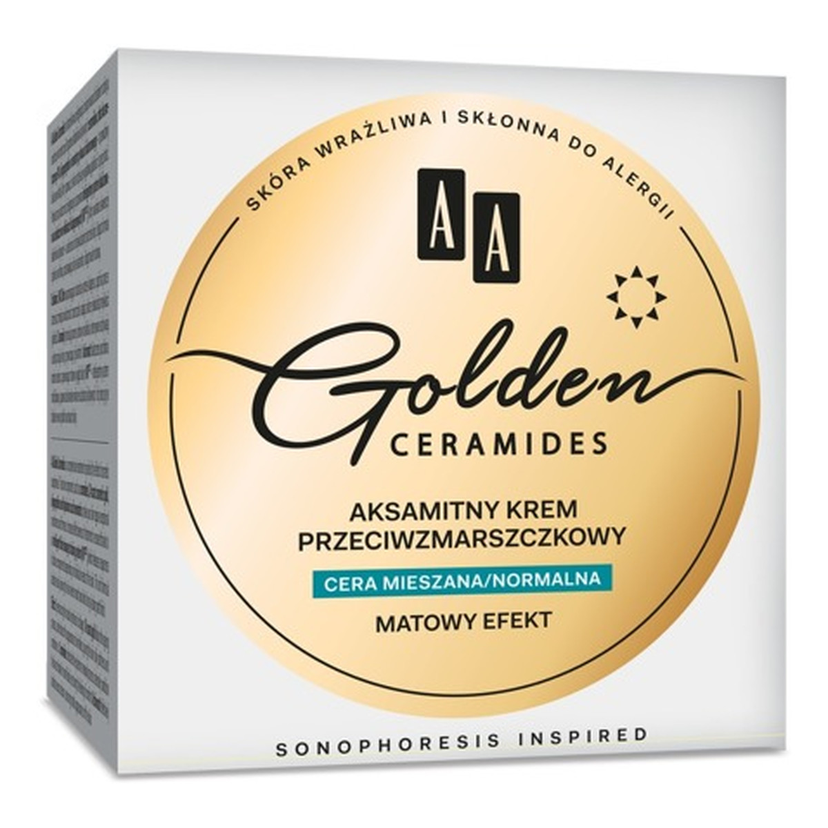 AA Golden Ceramides Aksamitny Krem przeciwzmarszczkowy na dzień - cera normalna i mieszana 50ml