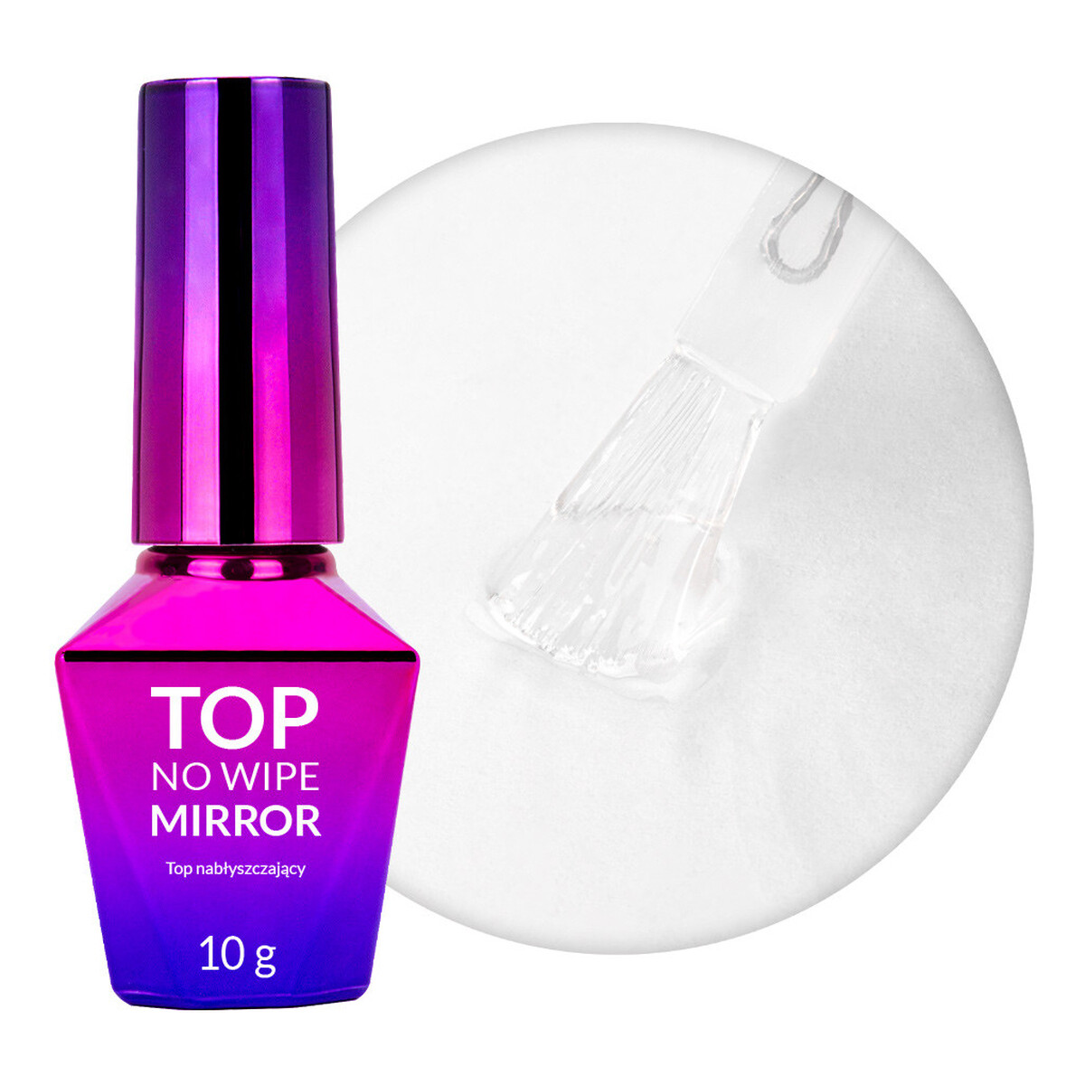 Mollylac Top no wipe mirror top nabłyszczający 10g