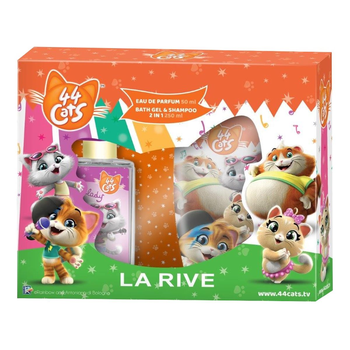 La Rive Disney 44 Cats Zestaw prezentowy (woda perfumowana 50ml+żel pod pr.2w1 250ml)