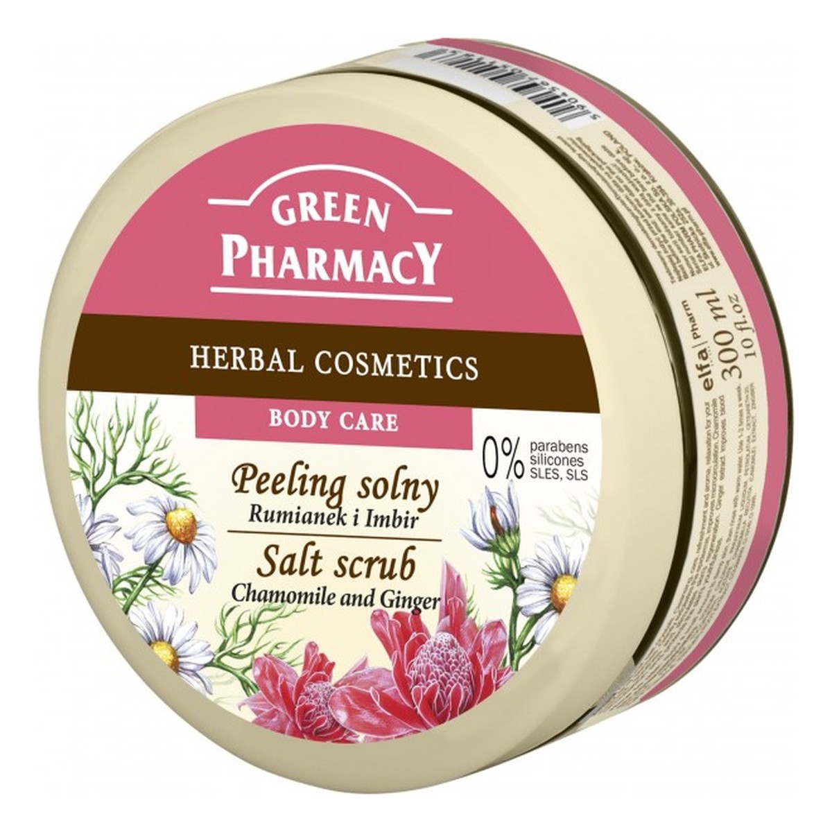 Green Pharmacy Herbal Cosmetics Body Care Peeling Solny Rumianek i Imbir 300ml