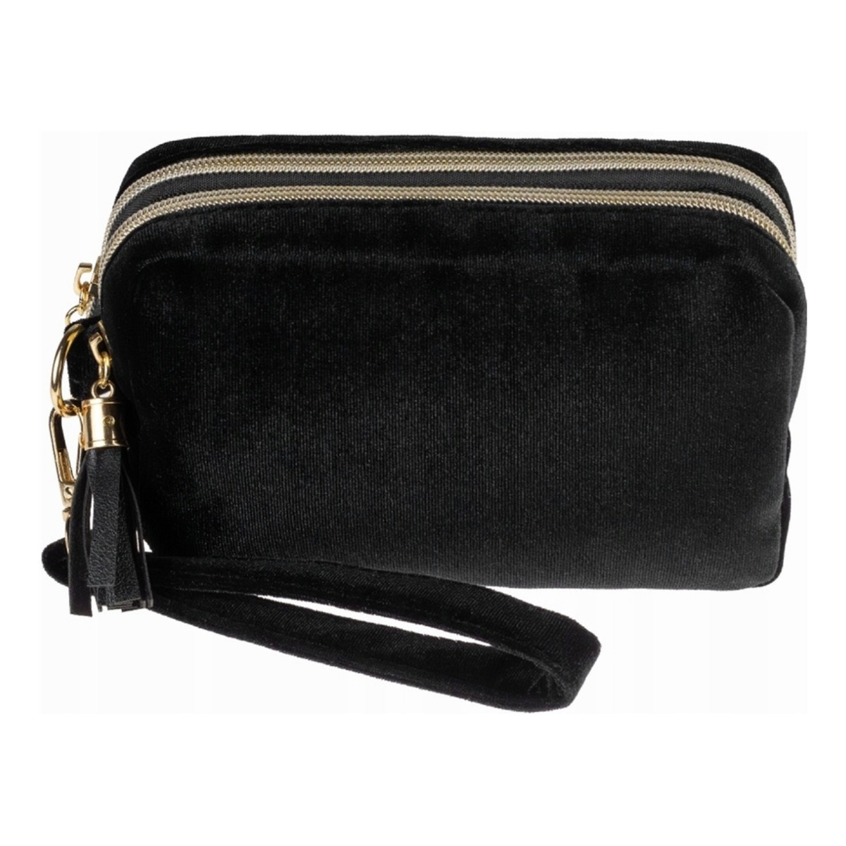KillyS Kosmetyczka dwa suwaki black velvet
