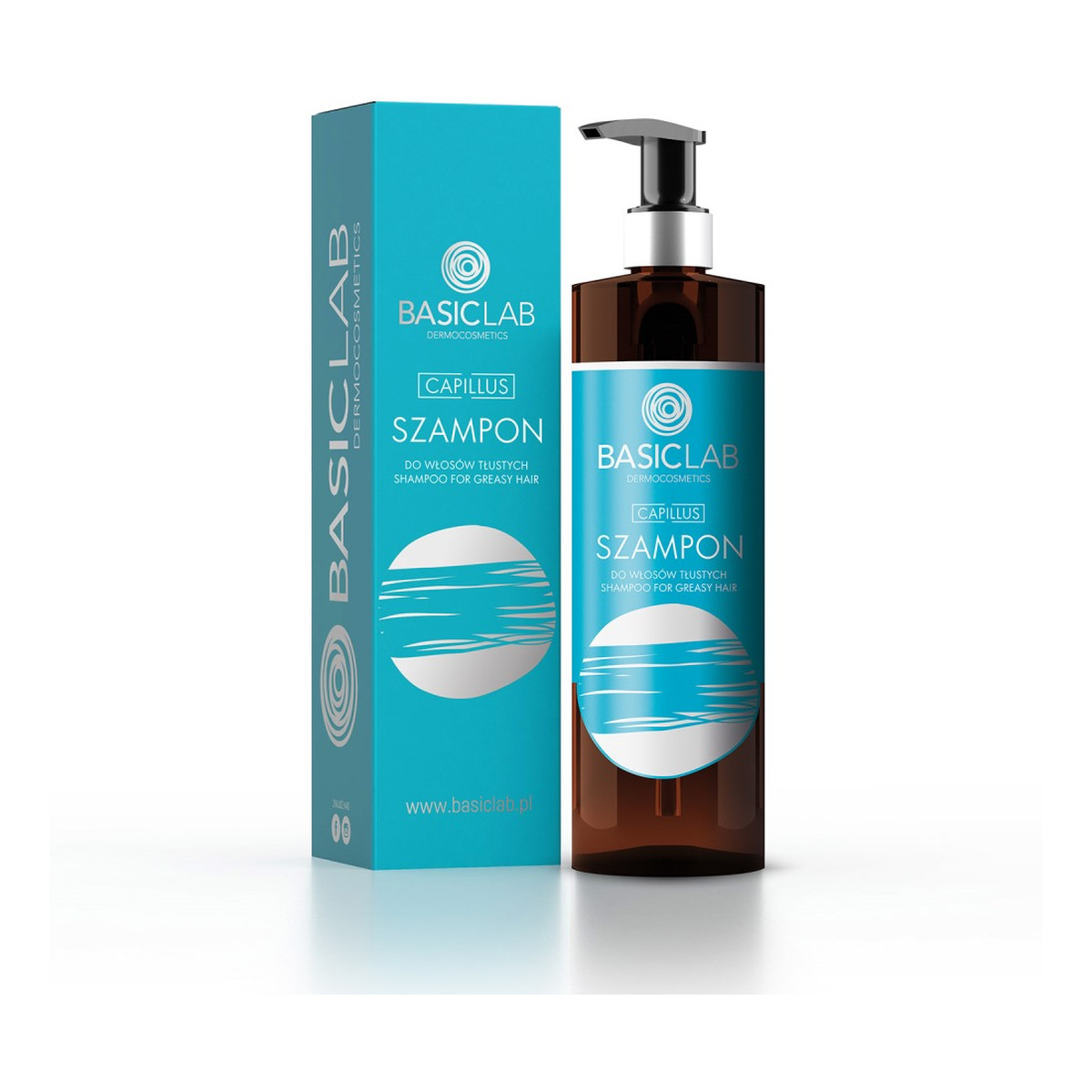 Basiclab Capillus Shampoo Szampon do włosów tłustych 300ml