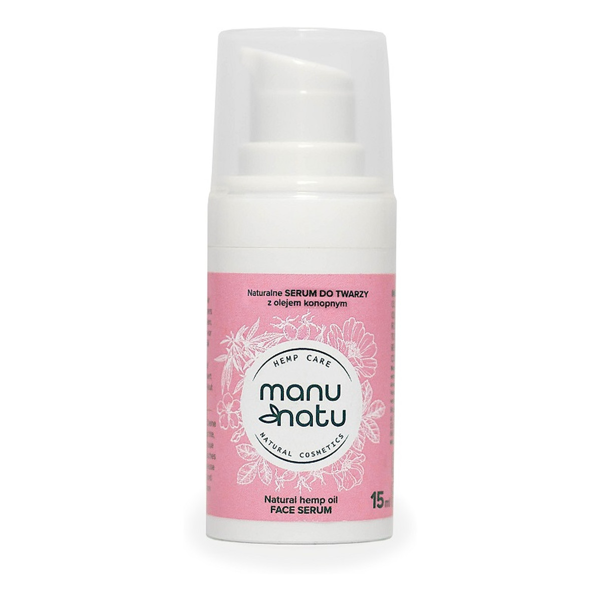 Manu Natu Natural hemp oil face serum naturalne serum do twarzy z olejem konopnym 15ml