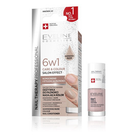 Nail therapy professional odżywka do paznokci nadająca kolor care&colour 6w1-shimmering nude