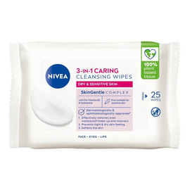 3w1 łagodzące chusteczki do demakijażu 25szt.