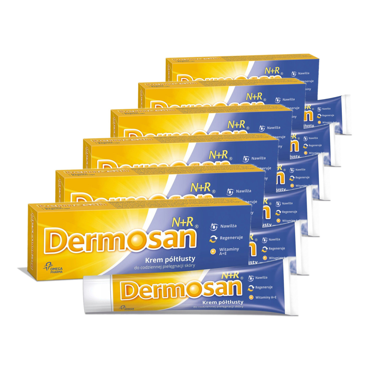 Dermosan N+R Krem półtłusty 6x40g