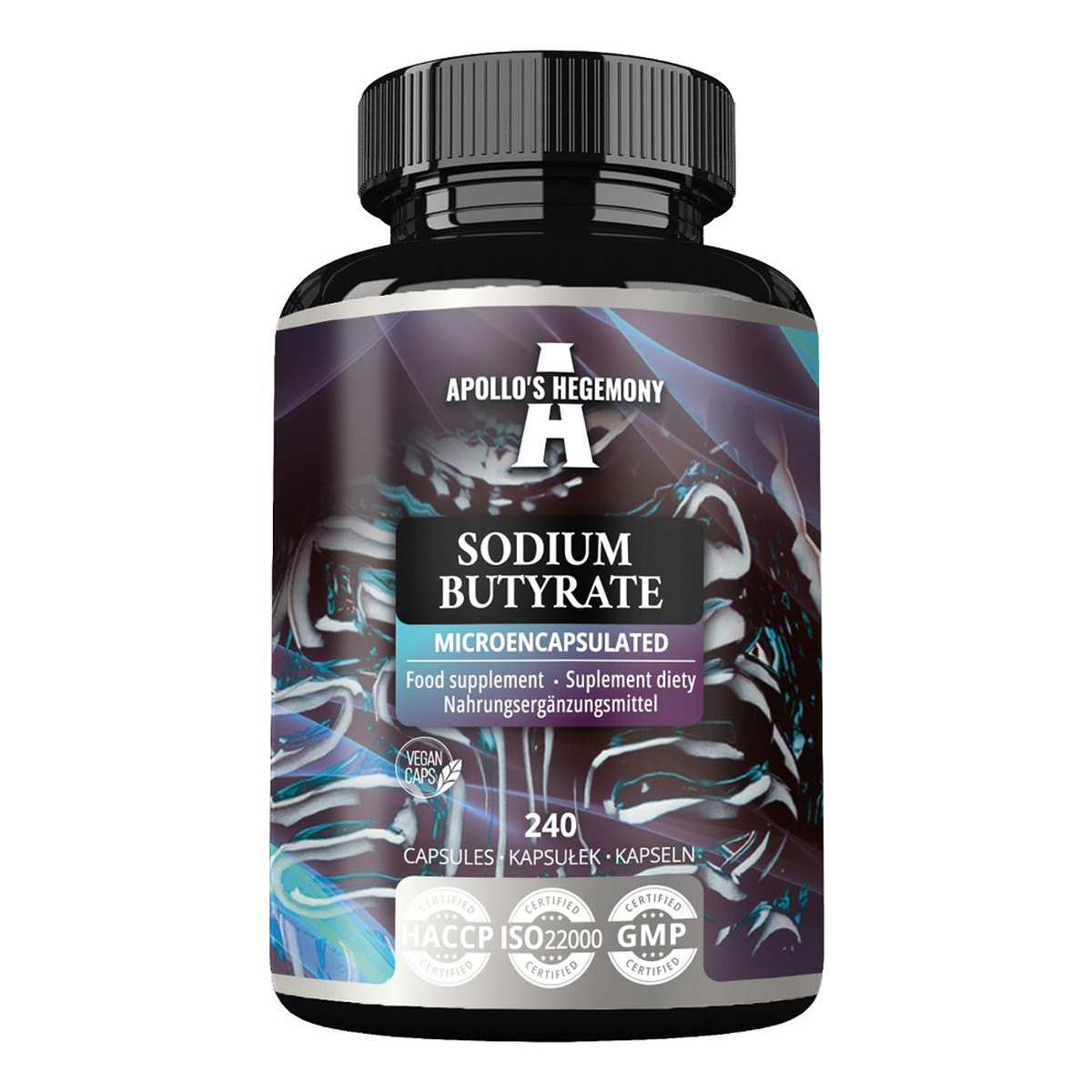 Apollo's Hegemony Sodium Butyrate suplement diety 240 Kapsułek