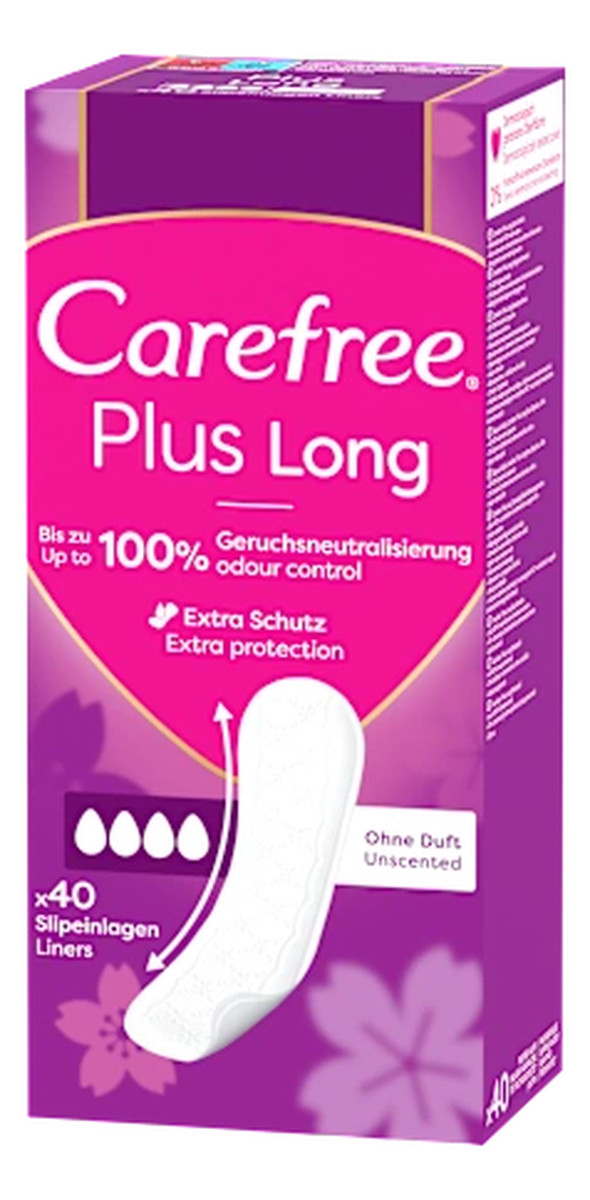 Plus long wkładki higieniczne unscented 40szt.