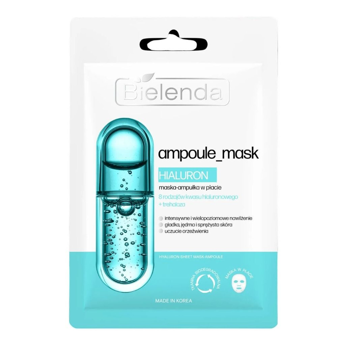 Bielenda Ampoule Mask Kwas Hialuronowy Maska-ampułka w płacie