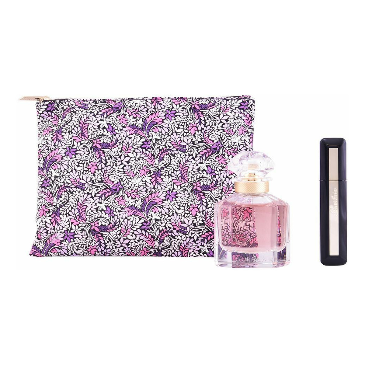 Guerlain Mon Guerlain zestaw (woda perfumowana 50ml + Maxi Lash So Volume Mascara 01 Black 8,5ml + kosmetyczka)