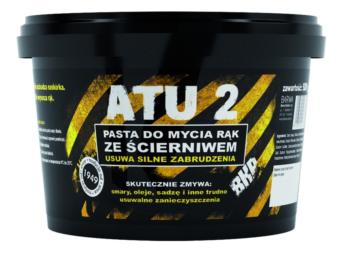 PASTA DO CZYSZCZENIA RĄK Ze Ścierniwem