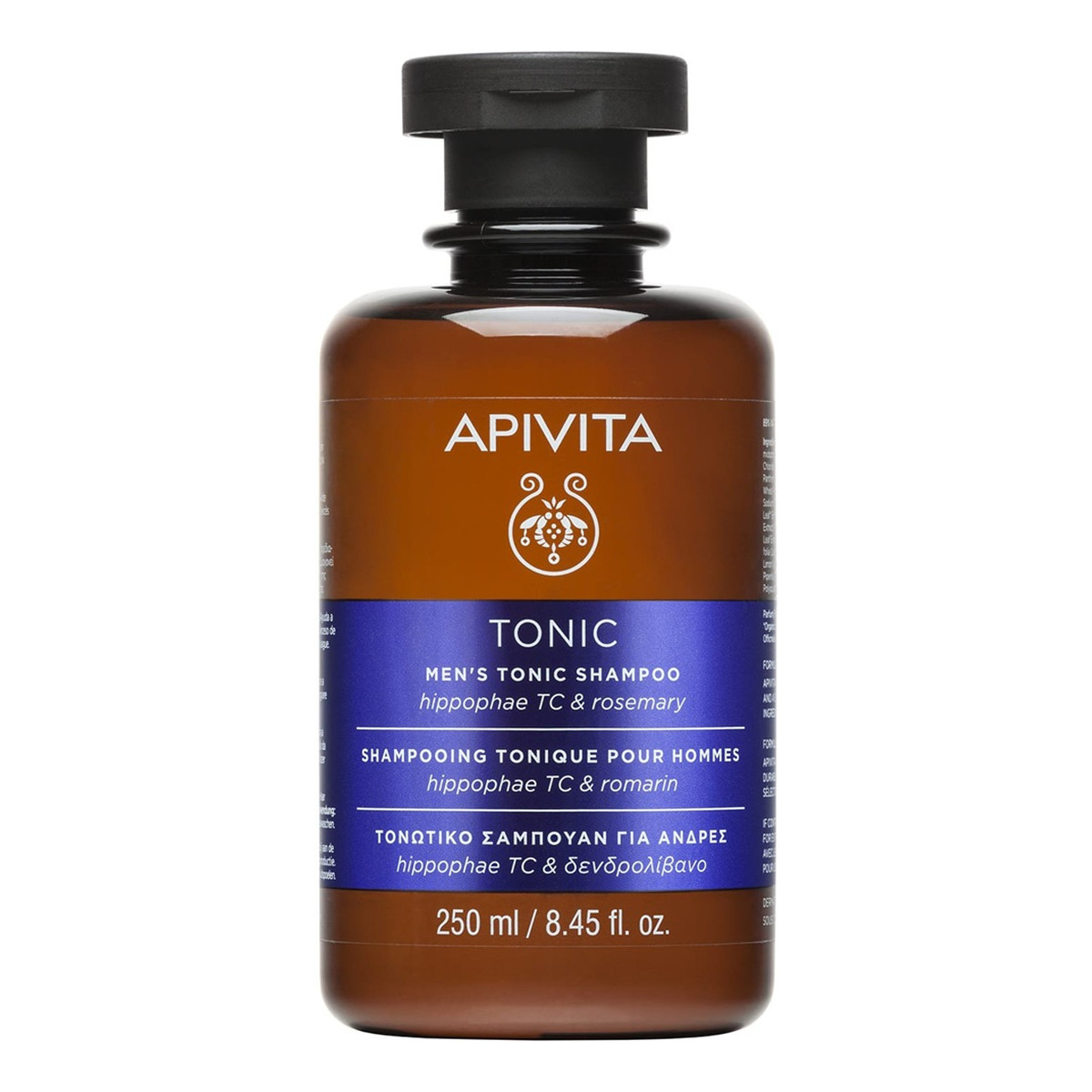 Apivita Men’s tonic shampoo szampon przeciw wypadaniu włosów dla mężczyzn z hippophae tc i rozmarynem 250ml