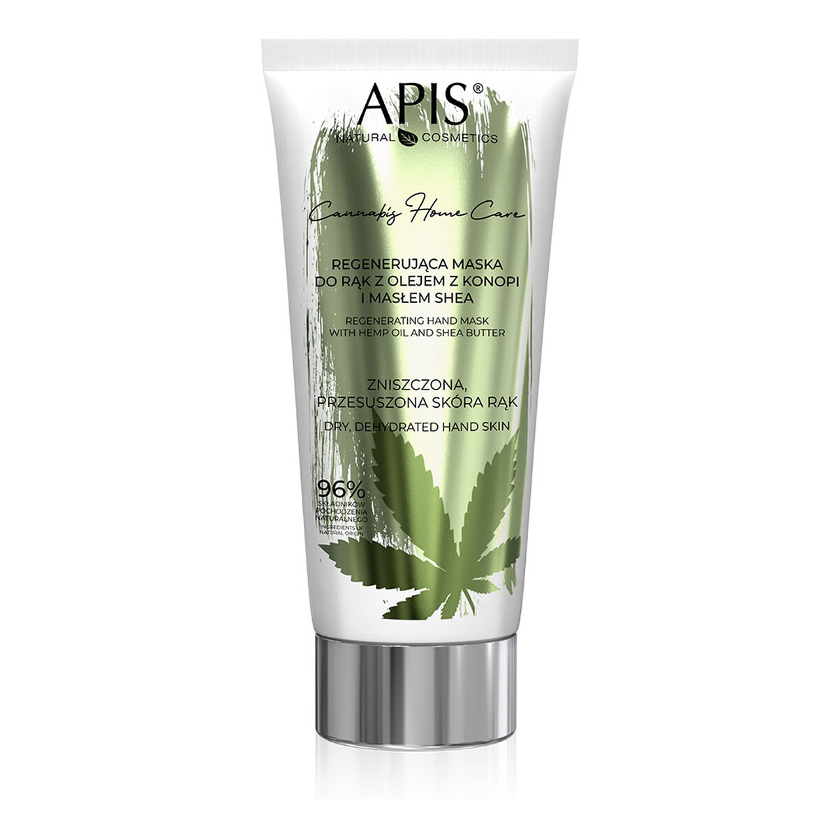 Apis Cannabis Home Care regenerująca maska do rąk z olejem z konopi i masłem shea 200ml