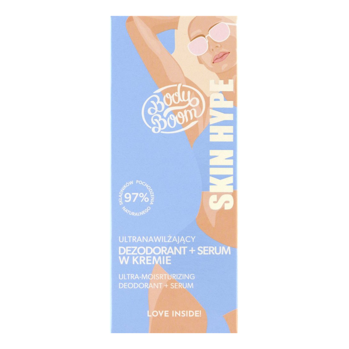 Body Boom Skin Hype Ultranawilżający Dezodorant + Serum W Kremie 50ml