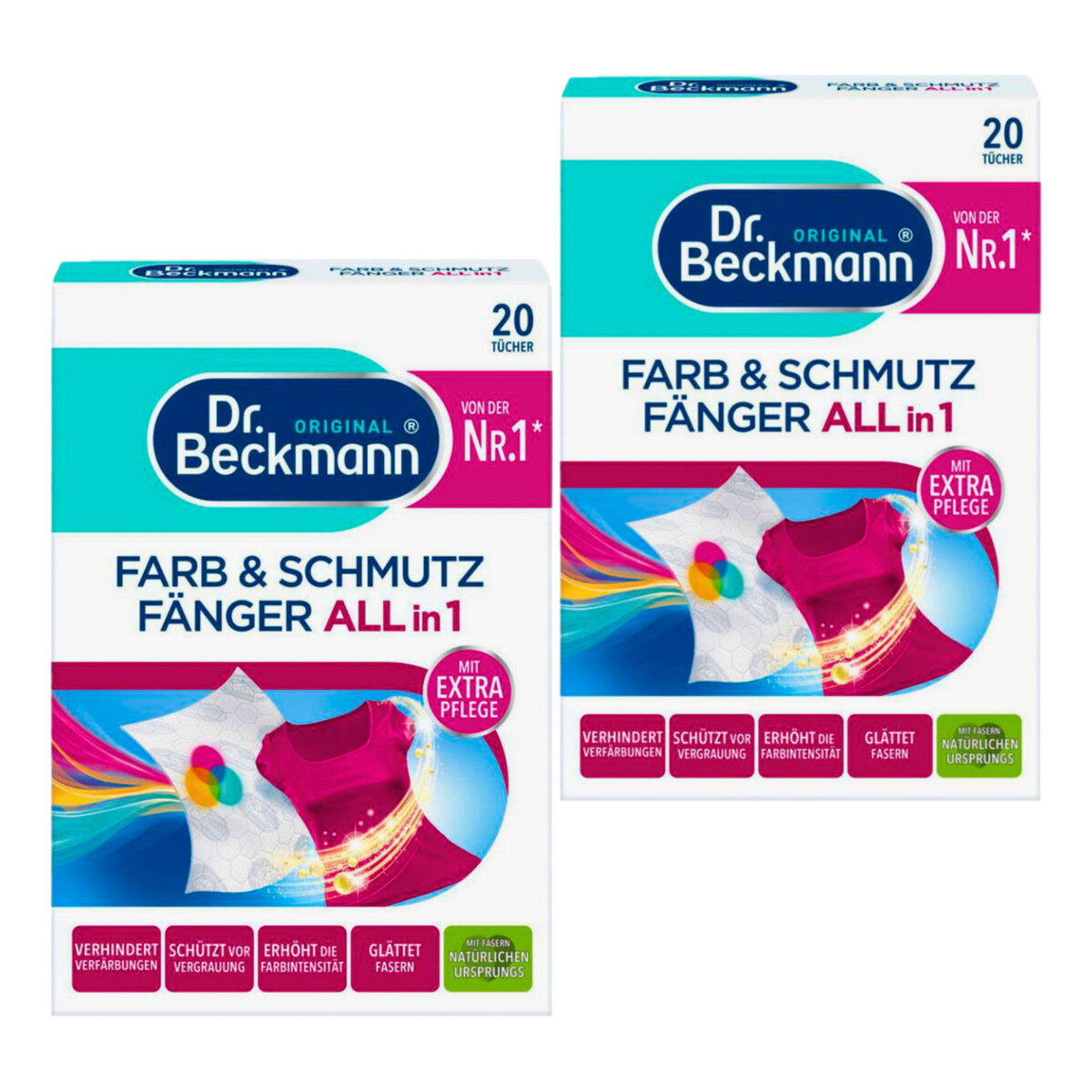 Dr. Beckmann Chusteczki do prania 20 szt. x2