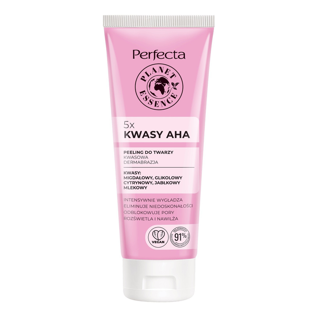 Perfecta Planet Essence Peeling do twarzy Kwasowa Dermabrazja -5 x Kwasy Aha 75ml