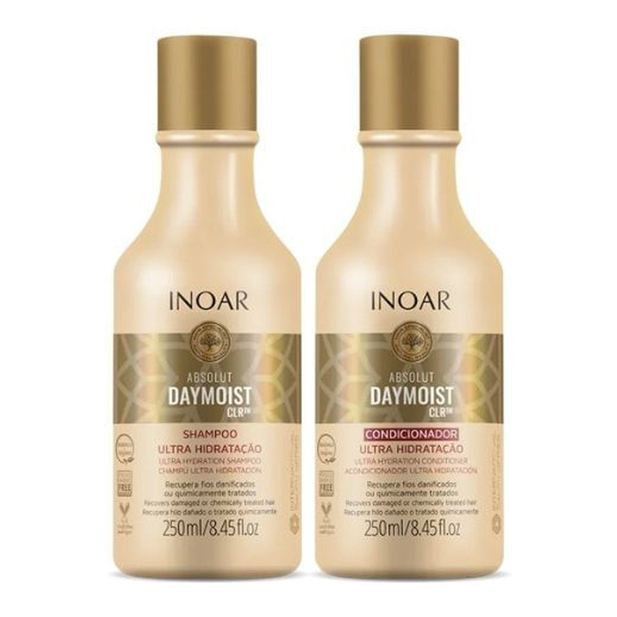 Inoar Daymoist Szampon 250 ml i Odżywka 250 ml do włosów