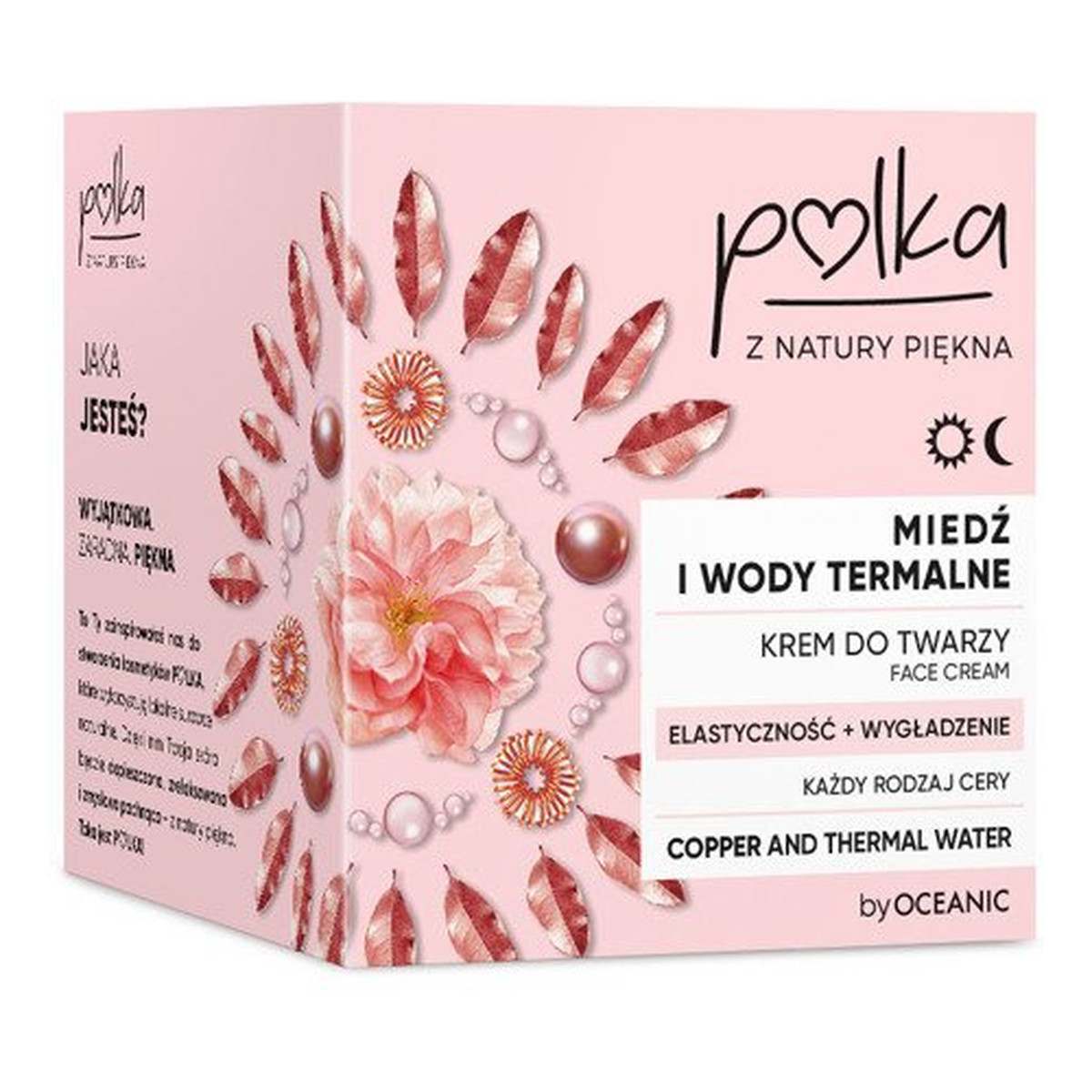 Polka Miedź i Wody termalne krem do twarzy Elastyczność + Wygładzenie na dzień na noc do każdego rodzaju cery 50ml