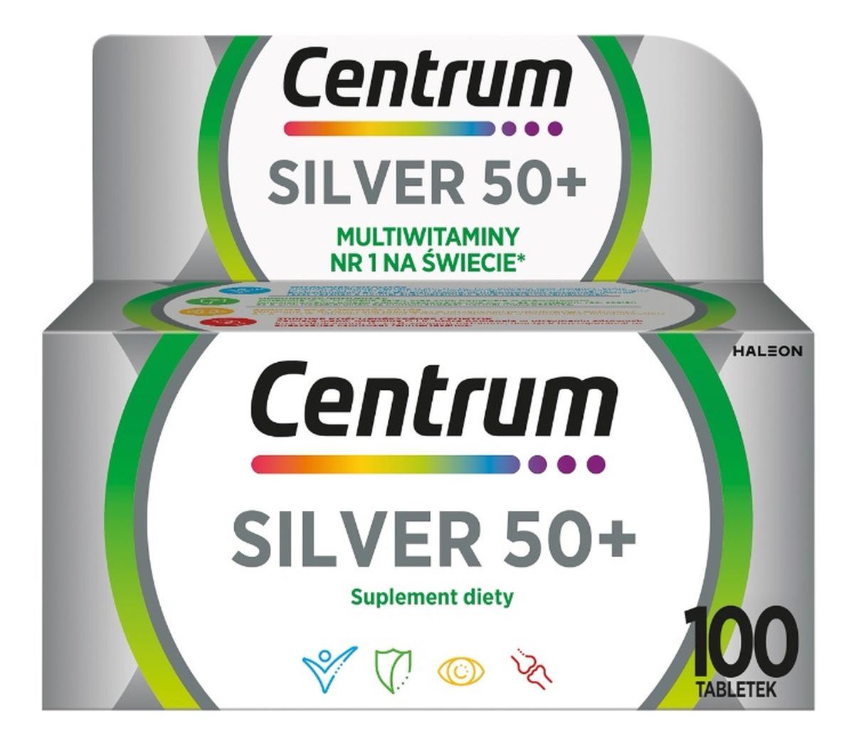 Silver 50+ multiwitaminy suplement diety 100 tabletek