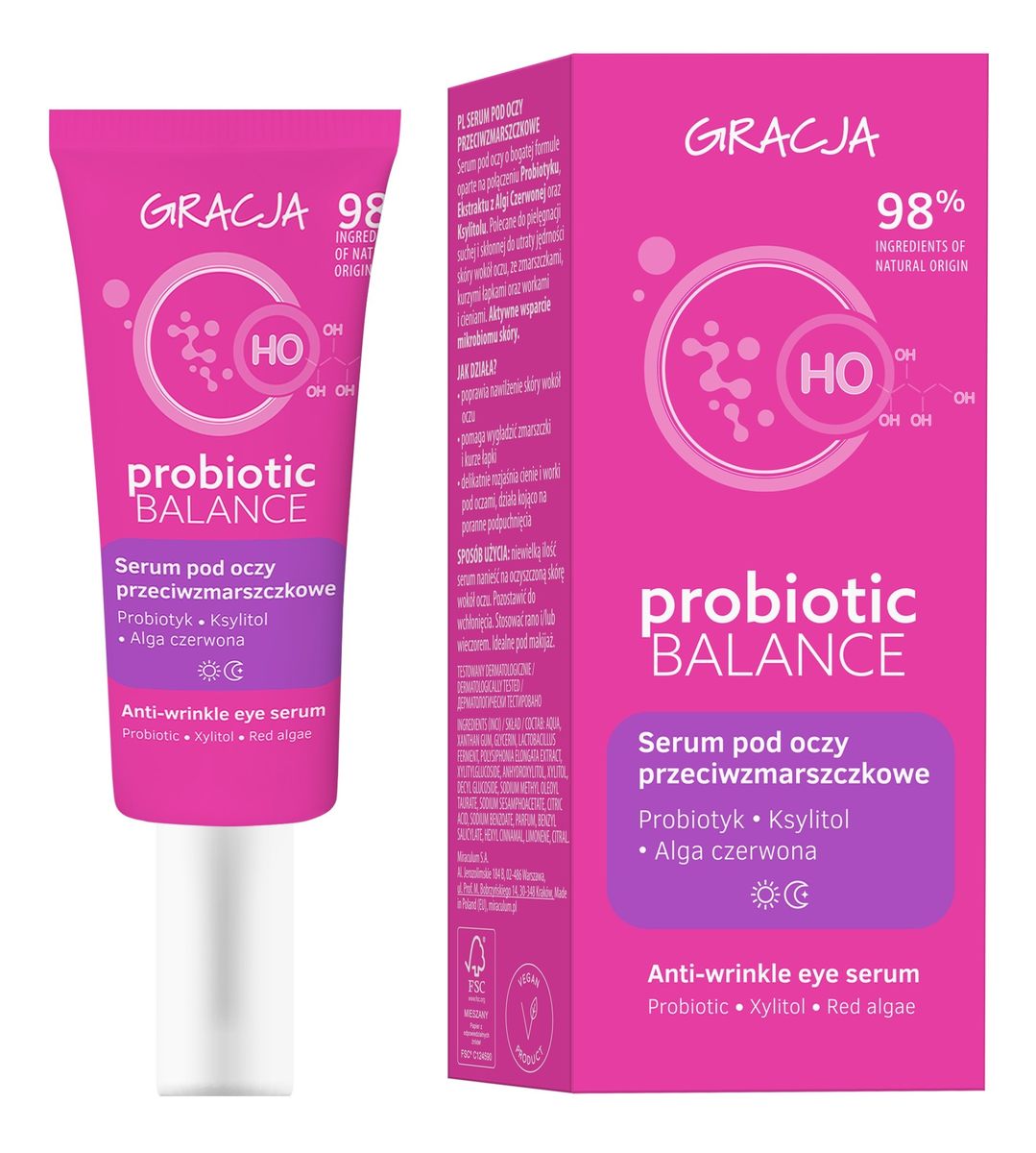 Gracja probiotic balance serum pod oczy przeciwzmarszczkowe 20 ml