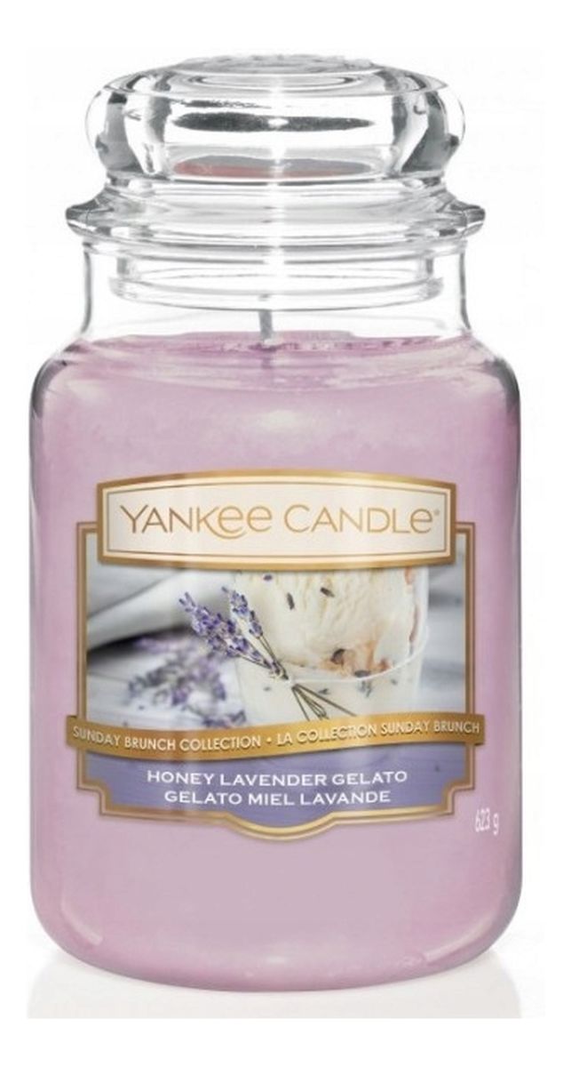 duża świeczka zapachowa Honey Lavender Gelato