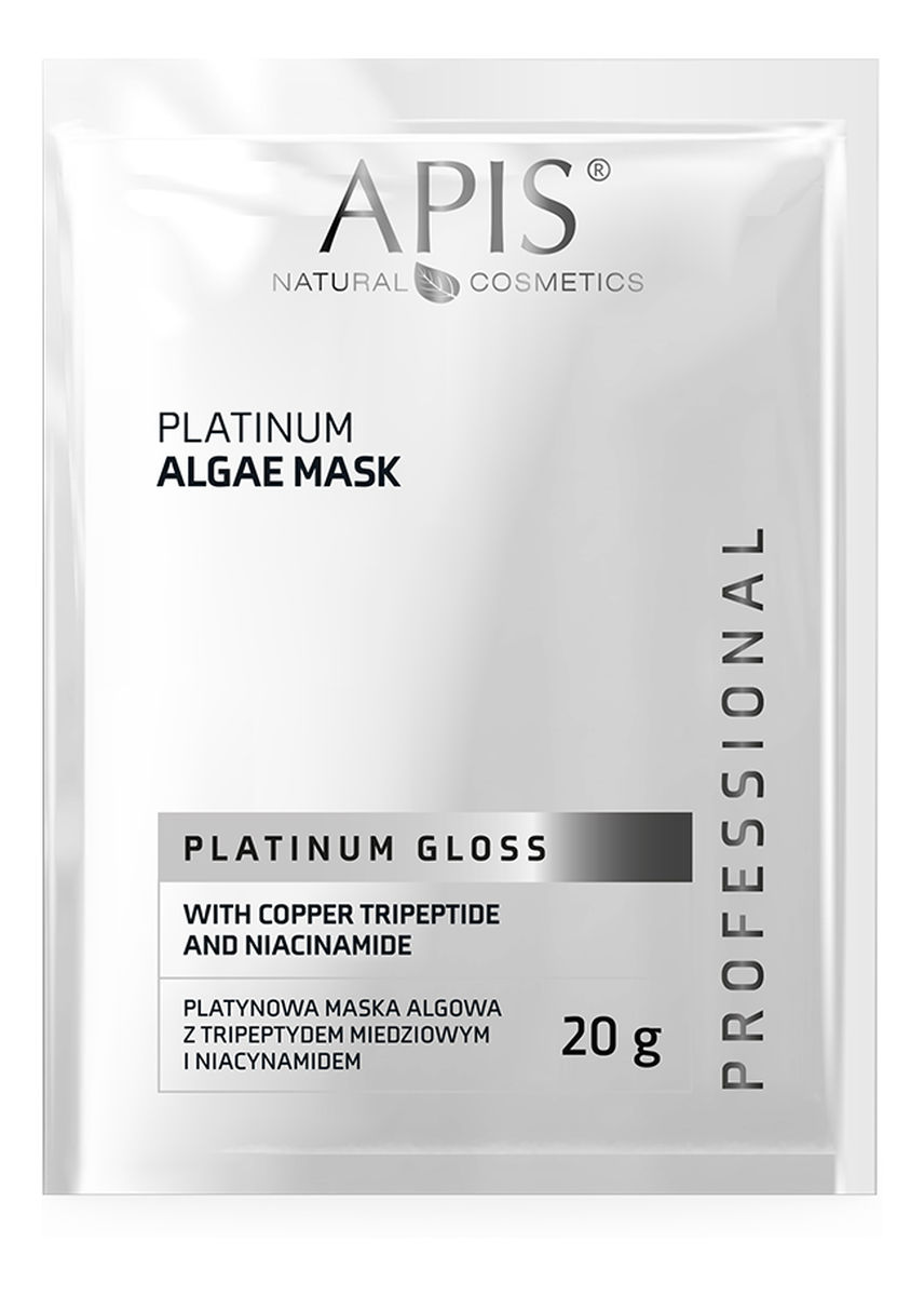 Platinum gloss platynowa maska algowa z tripeptydem miedziowym i niacynamidem 20g