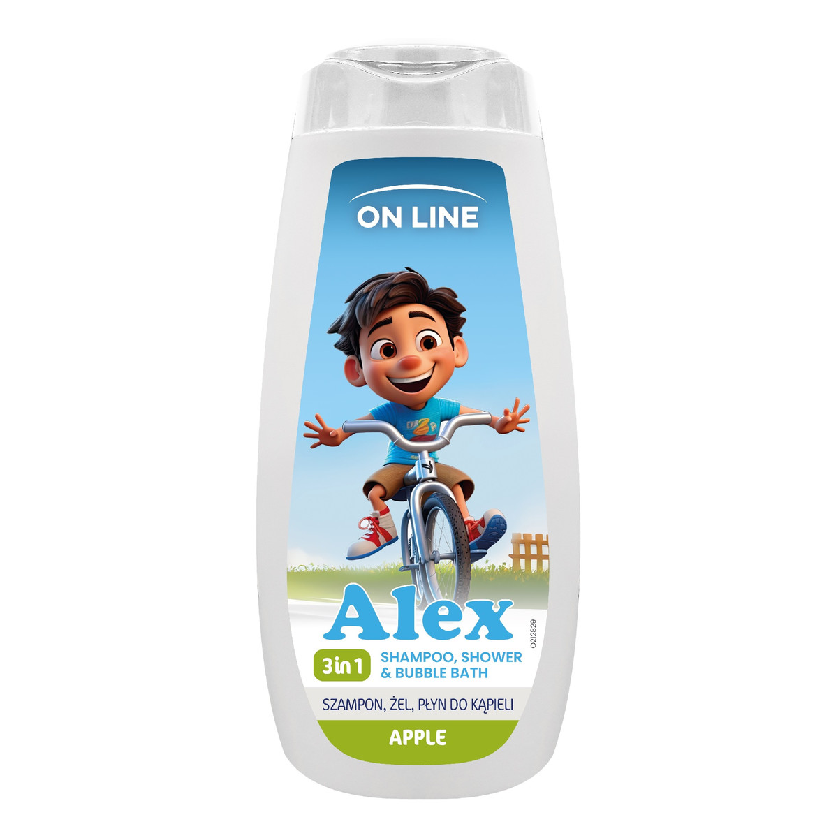 On Line Kids Alex 3w1 Szampon, Żel, płyn do kąpieli-apple 400ml