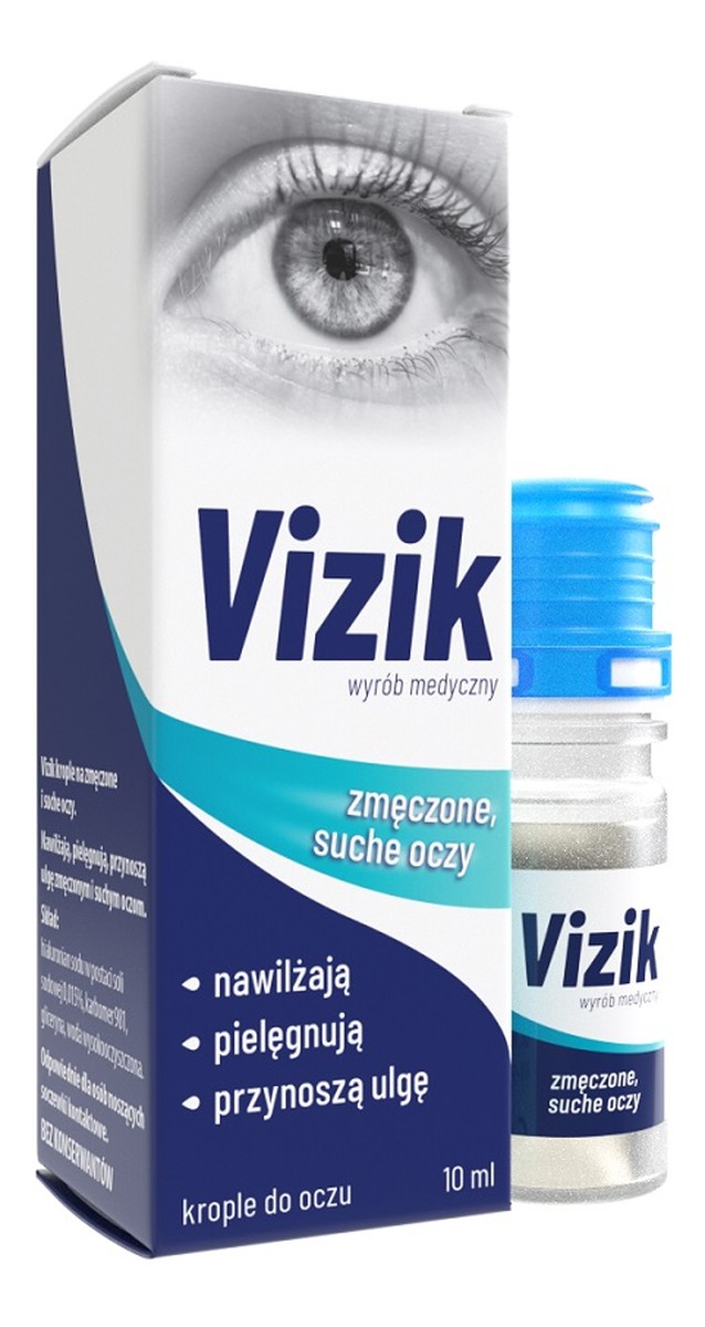 Krople na zmęczone i suche oczy