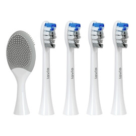 Sonicprotect pro końcówki do szczoteczki sonicznej średnia twardość białe lvtb124wk-hm 5szt