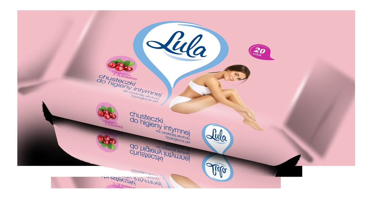 Chusteczki do higieny intymnej z ekstraktem z żurawiny 1op.-20szt.