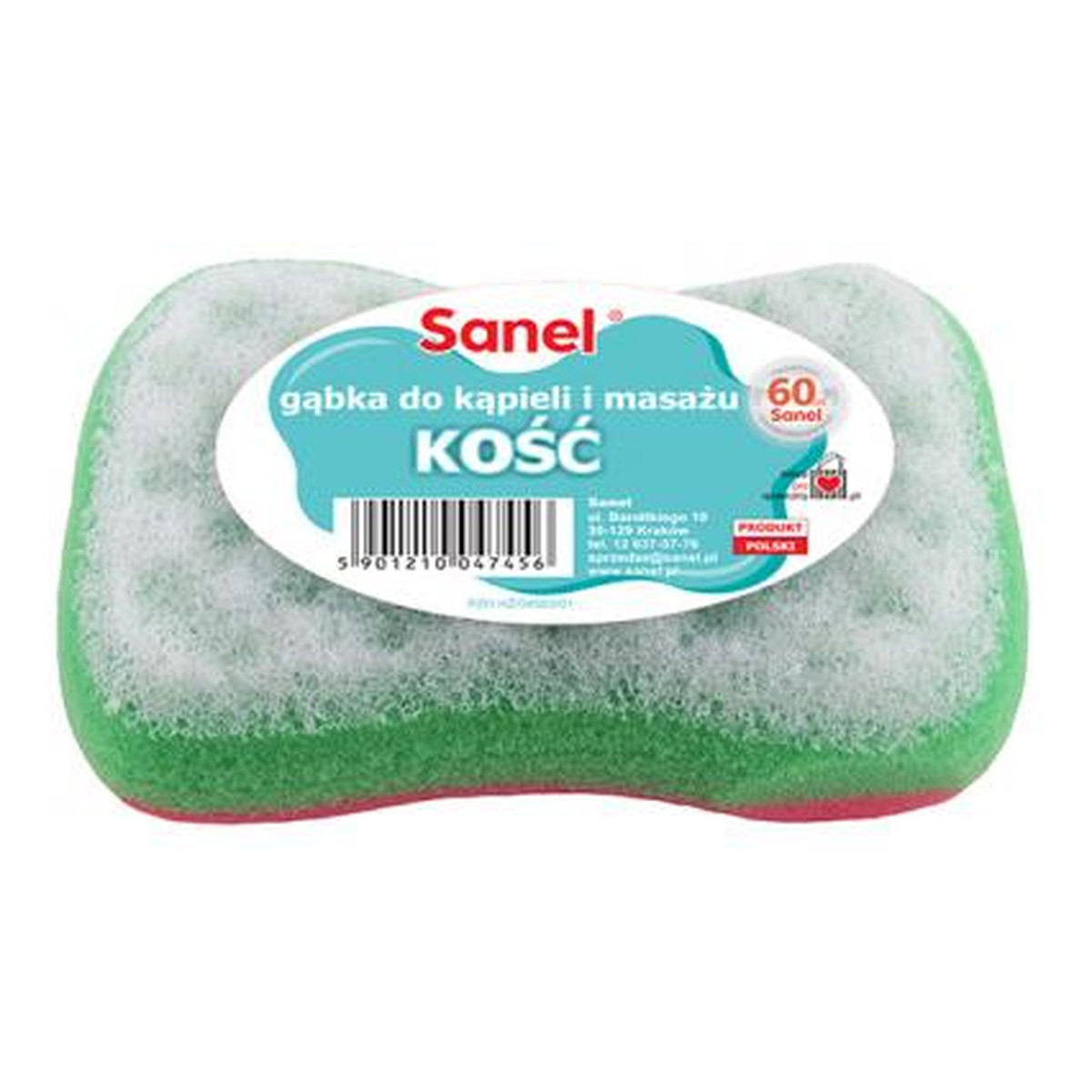 Sanel GĄBKA DO KĄPIELI I MASAŻU FIT KOŚĆ