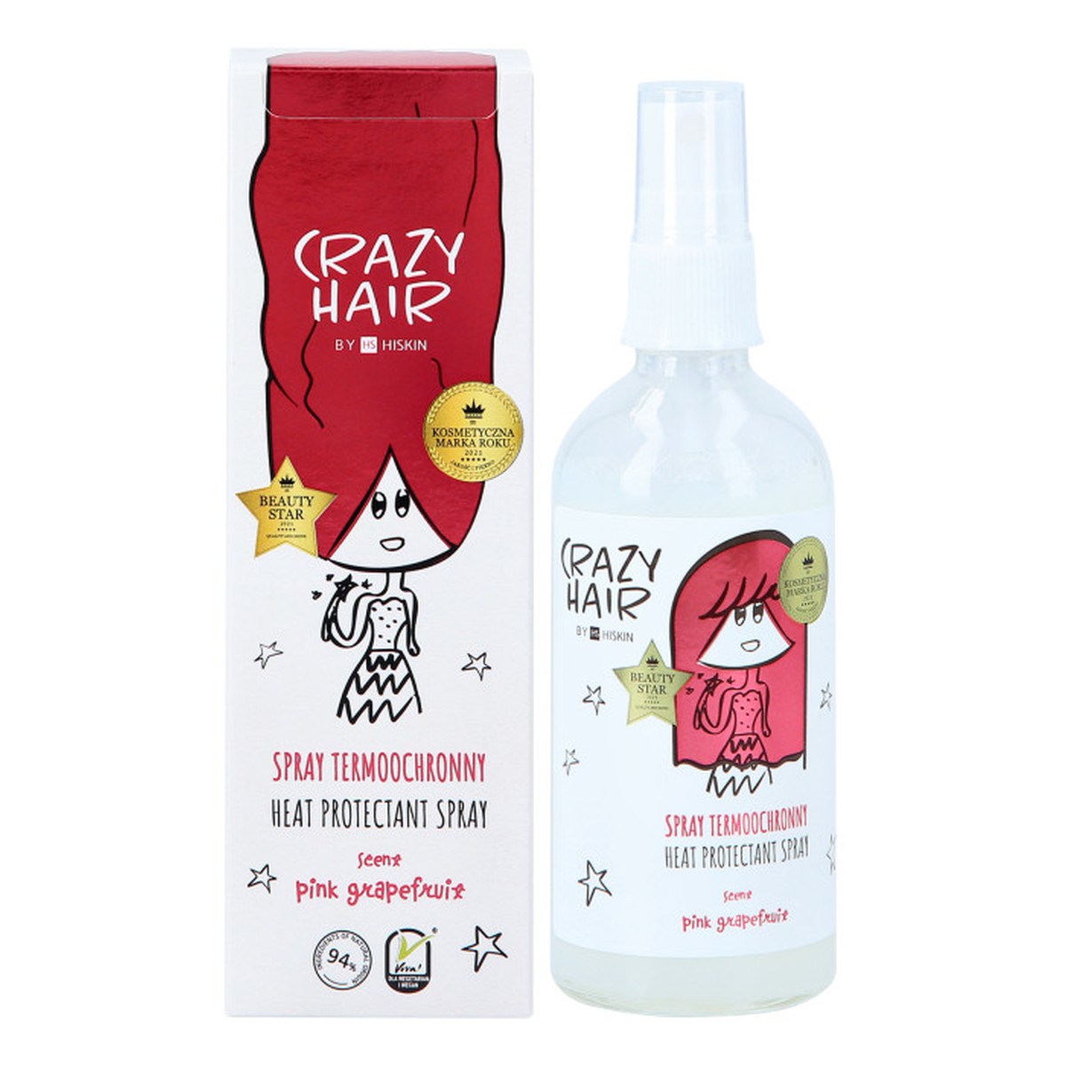 Hiskin Crazy Spray termoochronny do włosów 100ml