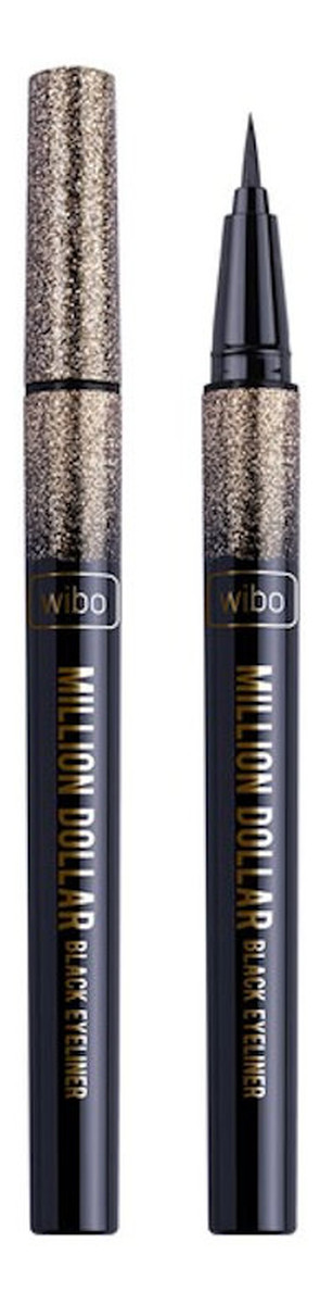 Million Dollar Black Eyeliner do powiek z pędzelkiem Black