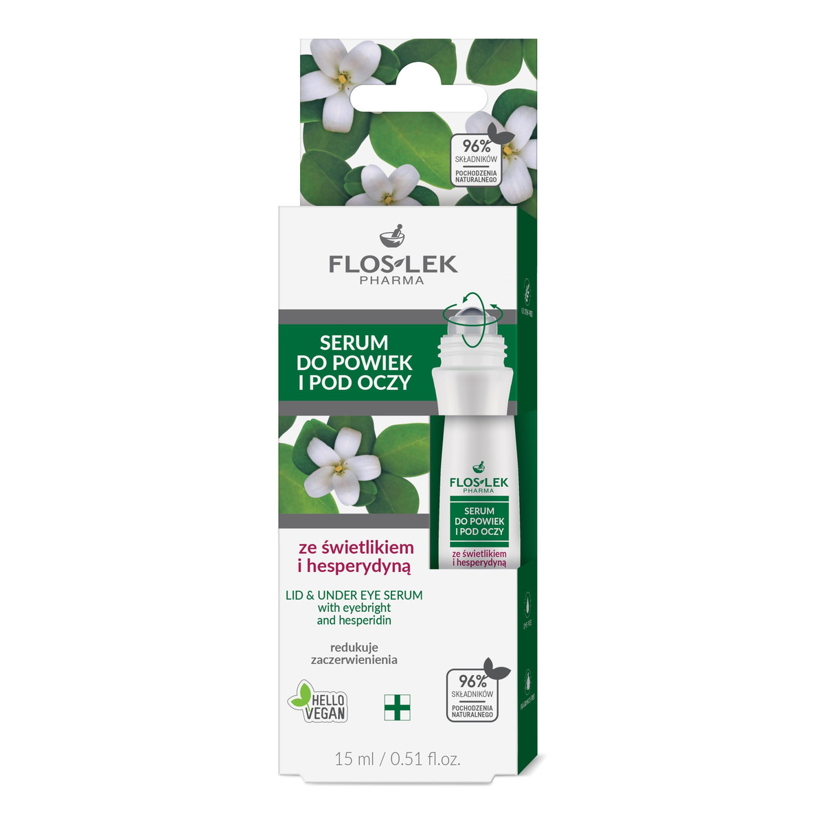 FlosLek Oczy serum do powiek i pod oczy-ze świetlikiem i hesperydyną 15ml