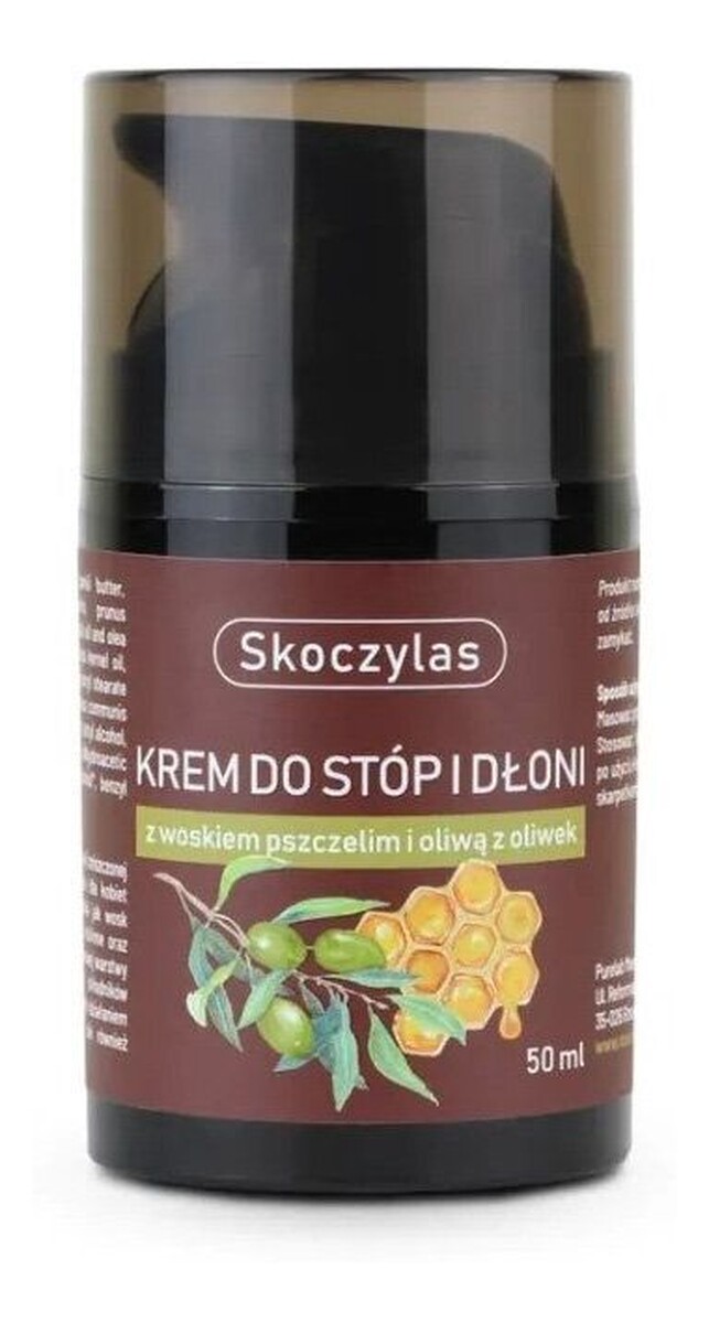 Krem do stóp i dłoni z woskiem pszczelim i oliwą z oliwek