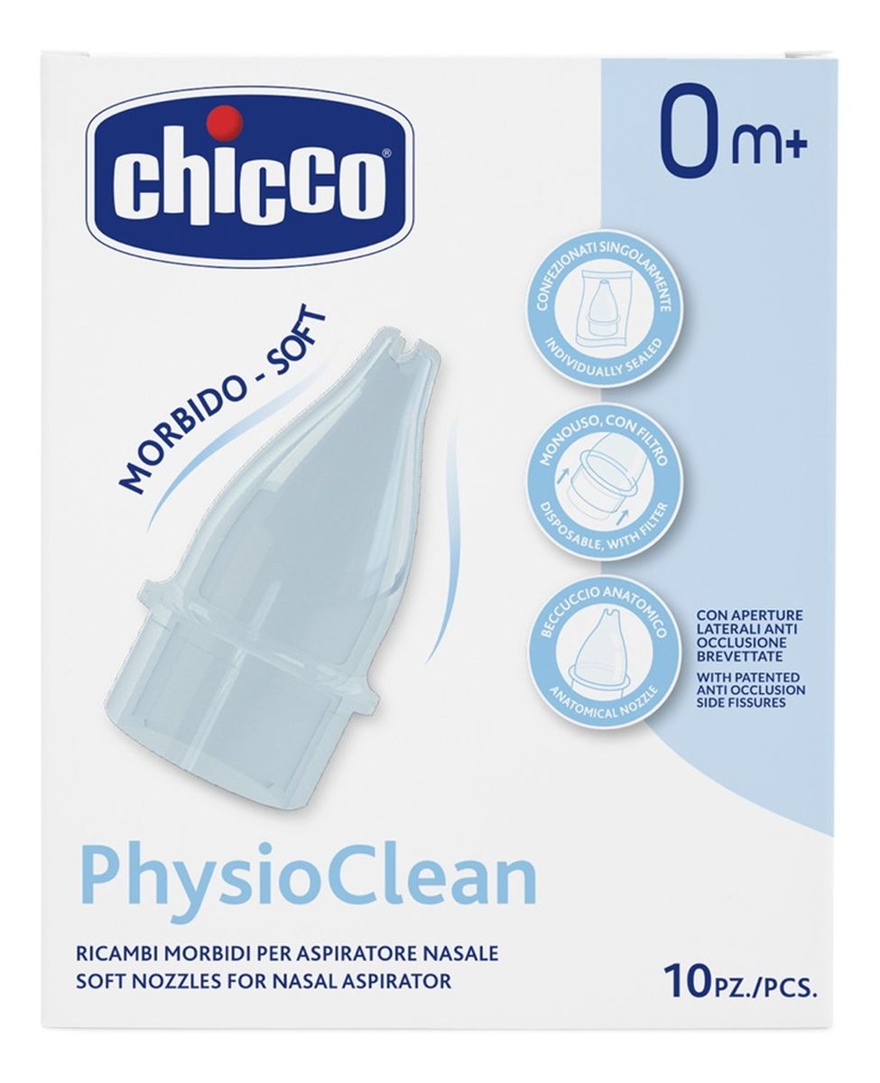 Physioclean końcówki do aspiratora do nosa 10szt.