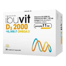D3 2000 + k2 mk-7 + omega 3 suplement diety 30 kapsułek