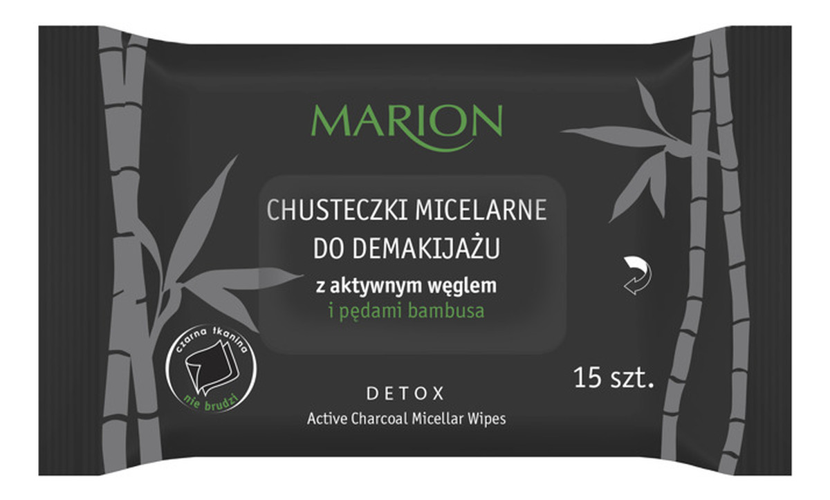 Aktywny Węgiel Chusteczki micelarne do demakijażu 15szt