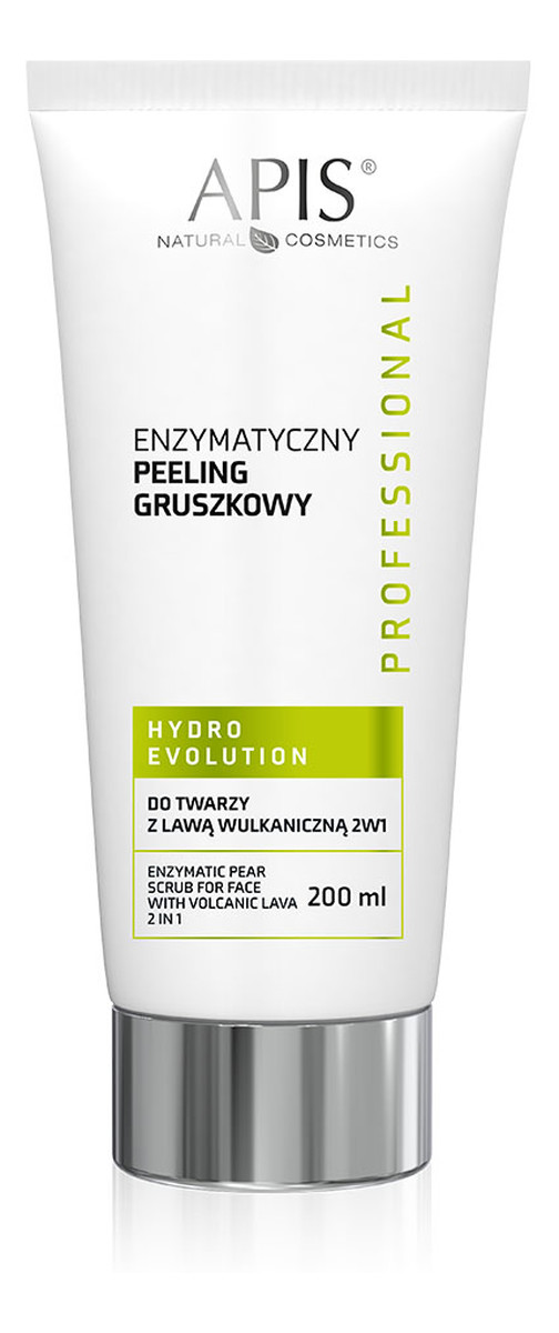 enzymatyczny peeling gruszkowy do twarzy z lawą wulkaniczną 2w1