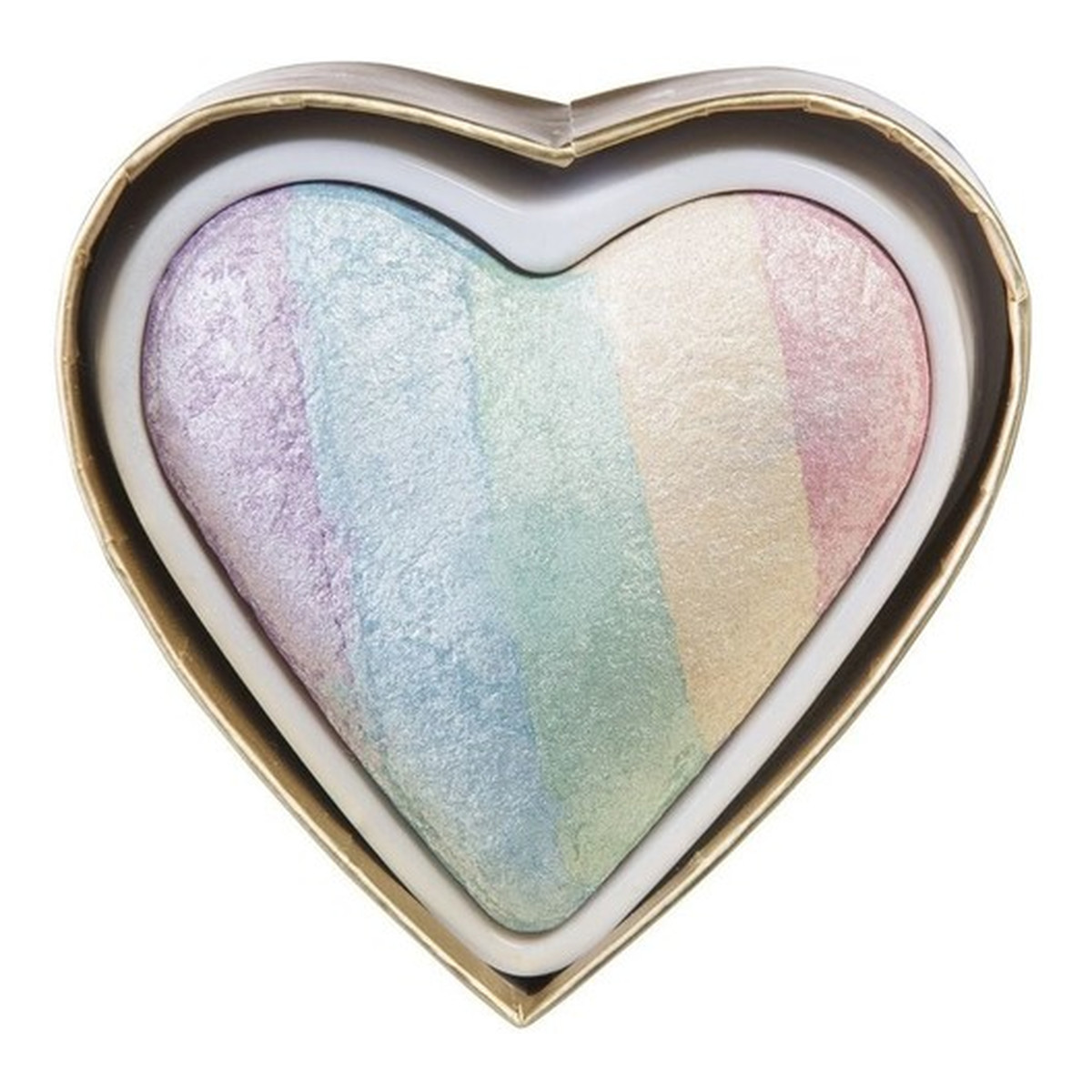 Makeup Revolution I Heart Makeup Blushing Hearts Rozświetlacz do twarzy Unicorns Heart 10g