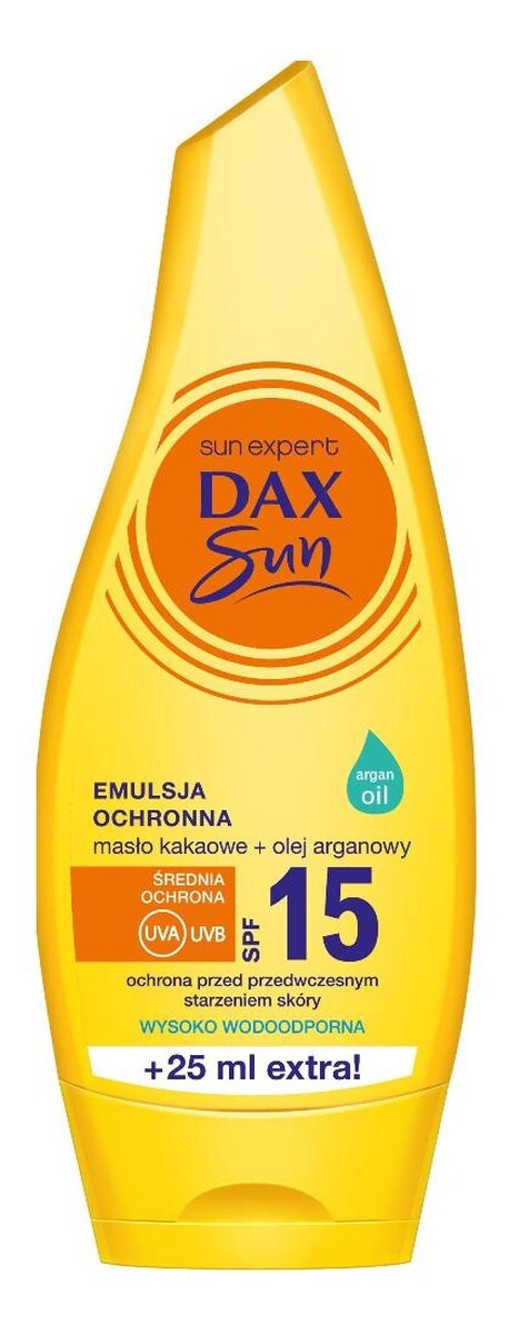 SPF15 emulsja ochronna z masłem kakaowym i olejem arganowym