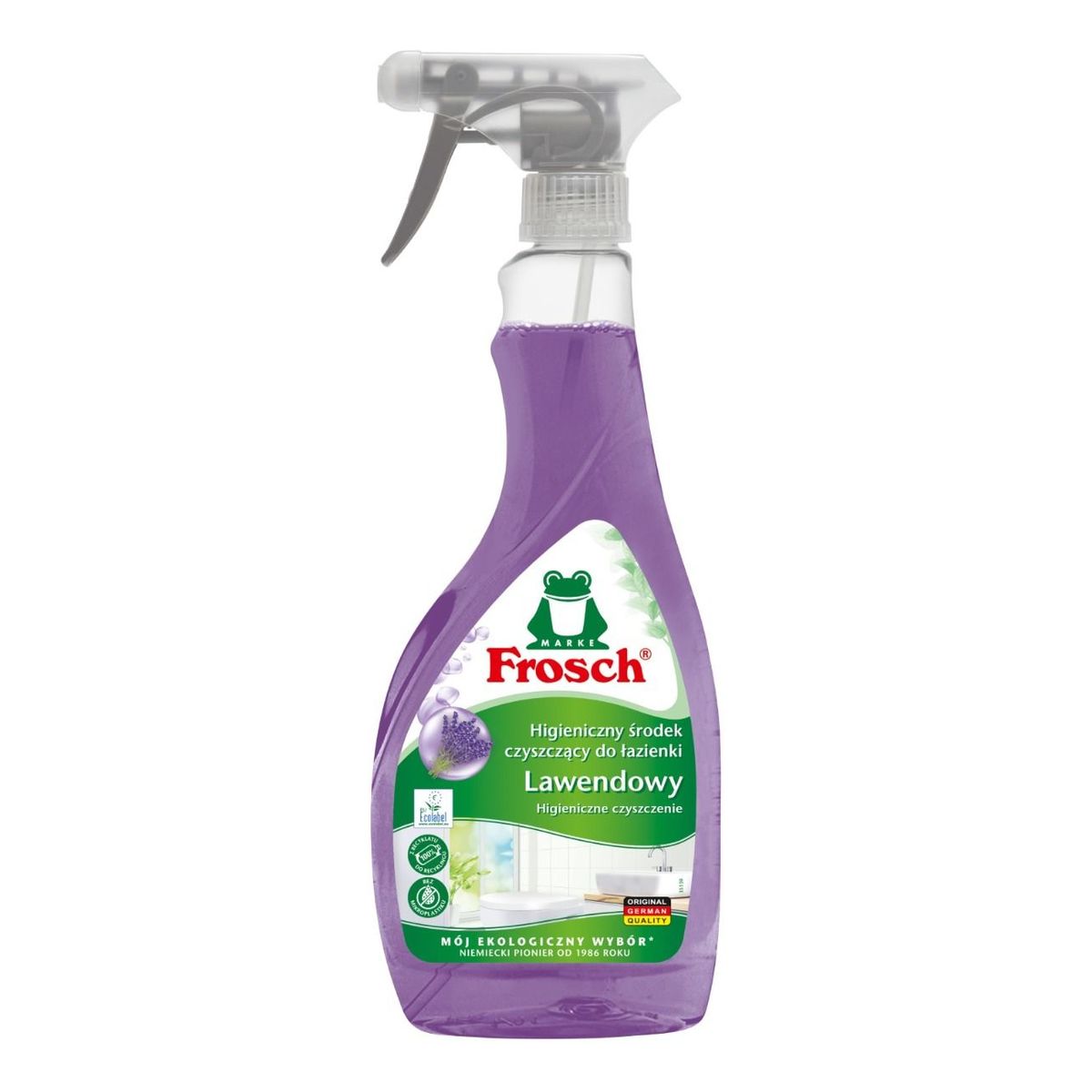 Frosch Spray do czyszczenia kuchni sodowy + łazienki lawenda + uniwersalny pomarańczowy + odkamieniacz malinowy 4x500ml